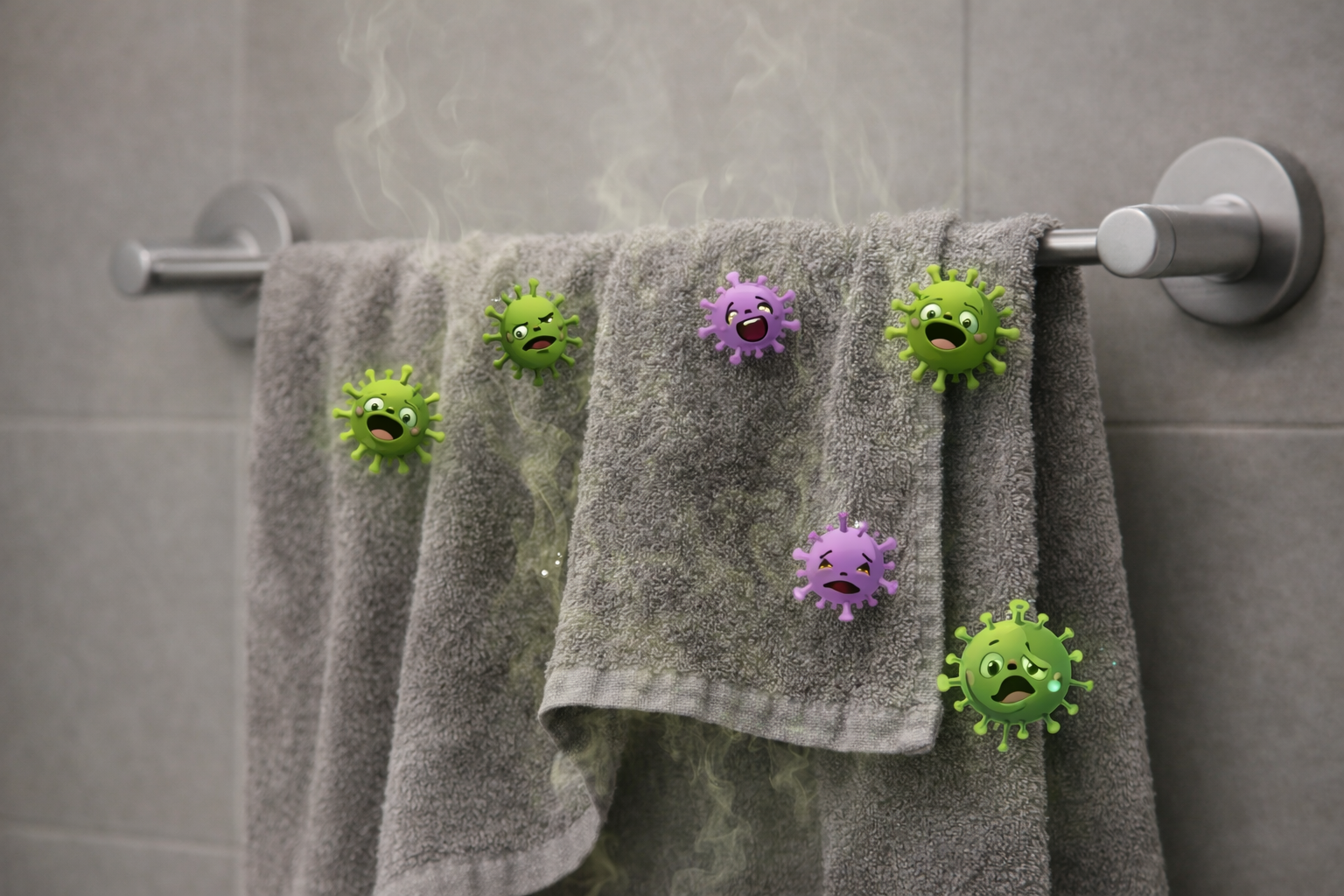 Why Towels Get Musty (Even If You Shower Properly)